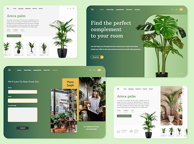 Plant store website design app art branding design designer graphic design icon illustration logo typography ui ux web website websitedesign