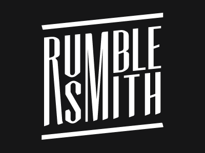 Rumblesmith Logo black dc dmv handmade logo motorcycles rumblesmith typography white