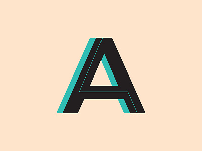A a clean design graphicdesign letter typographer typography
