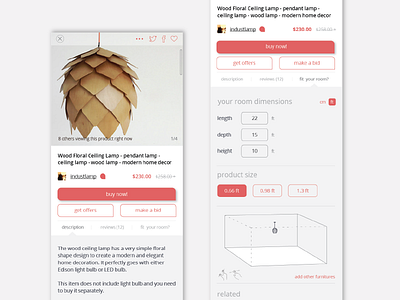 Mobile Home Shopping Experience app design mobile