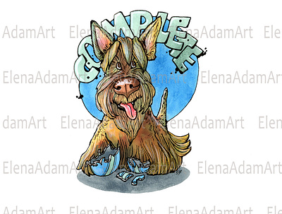 Complete book book illustration childrens book illustation clipart complete design dog graphic design illustration logo scottish terrier ui