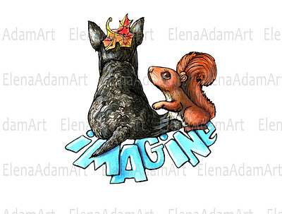 Imagine book book illustration childrens book illustation clipart design dog graphic design illustration imagine logo scottish terrier ui