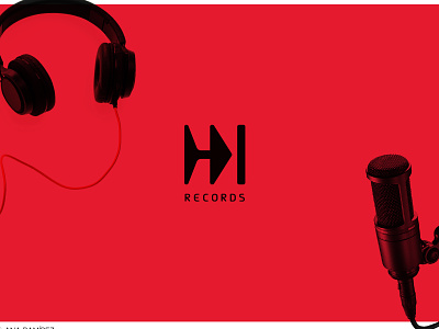 Hi records brand identity branding design icon logo