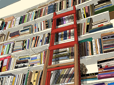 Halabi's Bookshop - Digital Illustration