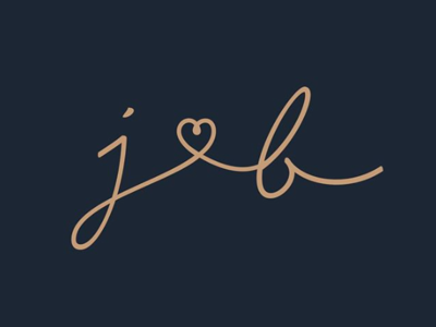 J+B Wedding Logo b j love love logo wedding