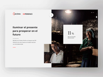 Acciona Experience design innovation motion quiz responsive tecnology ux webdesign