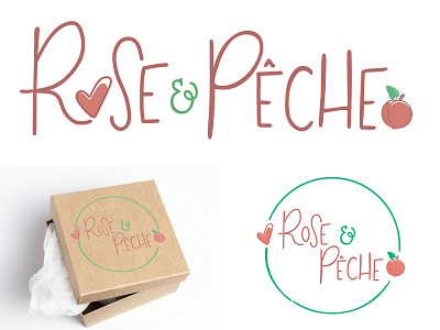 Rose & Pêche / Logo Design