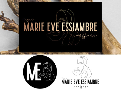 Marie-Eve Essiambre Coiffure (Hair Stylist) / Logo Design branding design graphic design hair stylist illustration illustrator logo packaging procreate product packaging vector