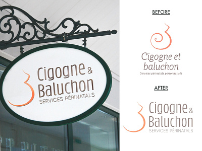 Cigogne & Baluchon / Logo Re-Design branding design graphic design illustration illustrator logo re design