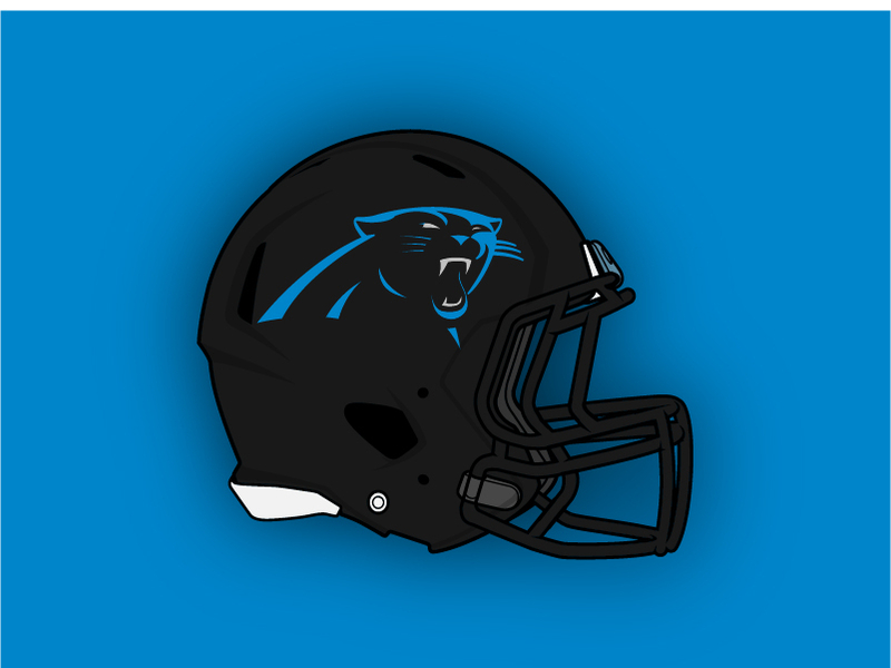 Panthers store football helmet