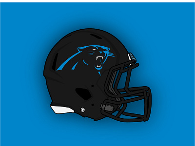 Carolina Panthers Concept Helmet carolina carolina panthers concept football football helmet helmet nfl panthers