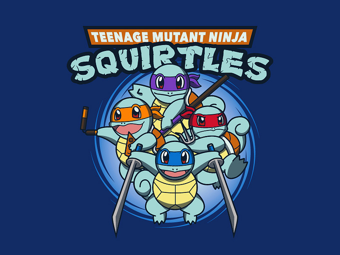 Teenage Mutant Ninja Squirtles by h.u.p.i.a on Dribbble