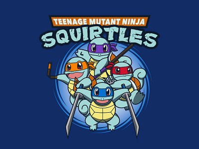 Teenage Mutant Ninja Squirtles mutant ninja pokemon squirtle teenage teenage mutant ninja turtles tmnt