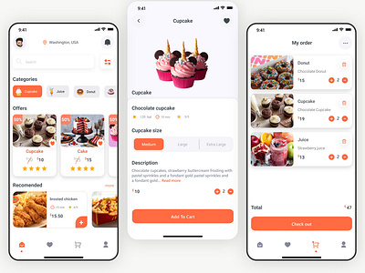 RE-Design | Food Order App app ecommerce redesign ui ux