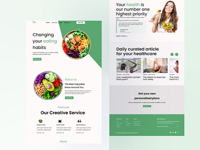 Healthy Food-Landing Page