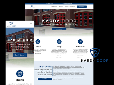 Website Design & Implementation branding design door website roll up doors ui website website design