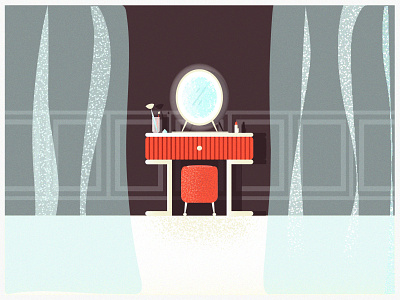 Dressing table design dressing table illustration vector