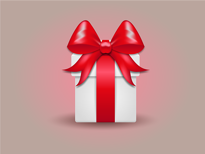 Present adobe illustrator design gift box graphic design holiday illustration present red bow ui vector white box