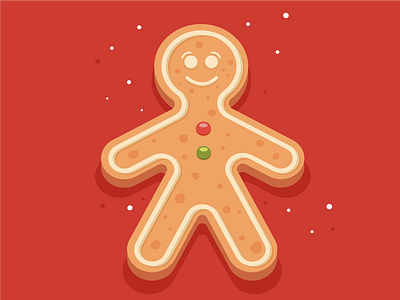 Gingerbread man adobe illustrator biscuits christmas design gingerbread gingerbread man graphic design illustration ui vector