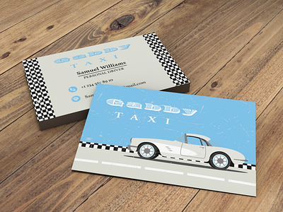 Business card in retro style