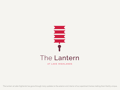 The Lantern - Modern Living Concept apartments brand brand identity home identity living logo logo design realestate