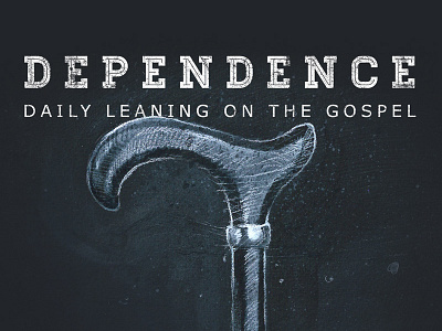 Dependence cane dependence galations illustration type