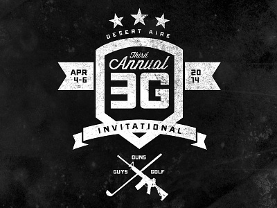 3G Invitational T-Shirt golf guns guys invitational t shirt tee