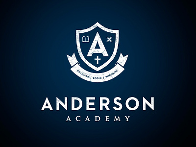 Anderson Academy academy classical creativity grammar literacy logic logo rhetoric truth