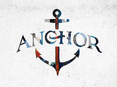 Anchor analog anchor collage logo paper
