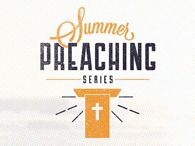 Summer Preaching Series branding preaching series summer typography