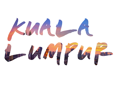 Handlettering: Kuala Lumpur handletter handlettering lettering type