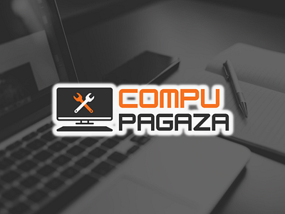 Creación de Logo COMPUPAGAZA branding design graphic design identidad corporativa illustration logo logotype