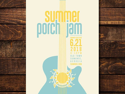 City of Suwanee Summer Porch Jam Poster