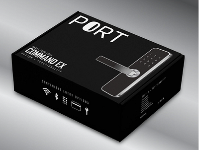 PORT Smart Door Lock Package Design branding graphic design high end package design