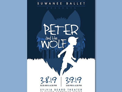 Peter and the Wolf Poster Design graphic design logo