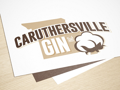 Caruthersville Gin Logo Design branding graphic design logo