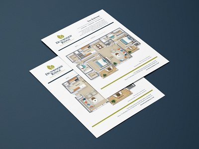 Real Estate Floor Plans, Renderings & Signage graphic design real estate