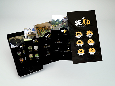 Southeastern Underdeck App and Print Materials app design branding graphic design print ad