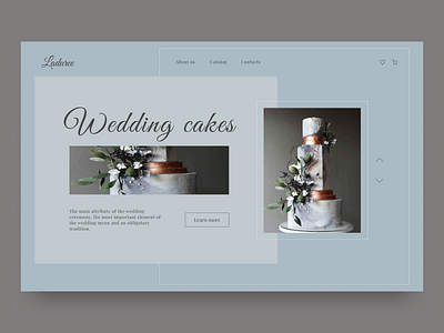Cakes Store Website cakes design online shop shop ui ux visual design web design website
