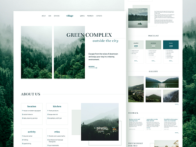 Concept of the Suburban Complex Website design online shop shop ui ux web design website