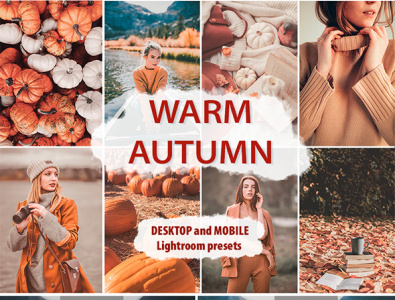 9 Autumn Desktop and Mobile Lightroom presets presets