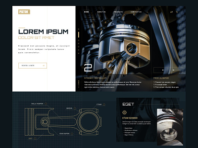 Piston design mockup mockup design web design webdesign