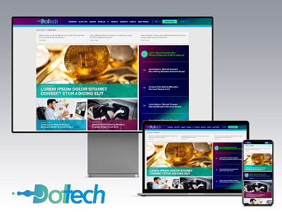 Dottech - Responsive Online Tech Newsletter logo responsive web design uiux respobsive design