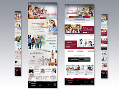 Westonian University - Responsive Online Portal responsive web design uiux design