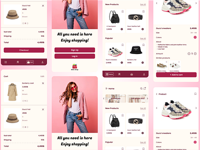 Shopping app app design brand branding clothes design fashion logo mobile design order shopping shopping app style trends ui ui design ui designer uiux ux ux design ux designer