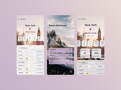 Weather app app design app designer brand branding design forecasting forecasting app logo mobile design mobile designer ui ui design ui designer uiux ux ux design ux designer weather weather app
