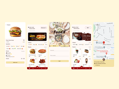 Food app app design app designer branding cafe cafe app coffee design food food app logo mobile design order restaurant ui ui design ui designer uiux ux ux design ux designer