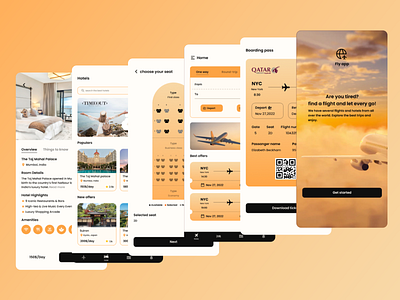 Flight app app design branding design flight flight app hotel hotel app logo mobile design offer ticket ticket app travel ui ui design ui designer uiux ux ux design ux designer