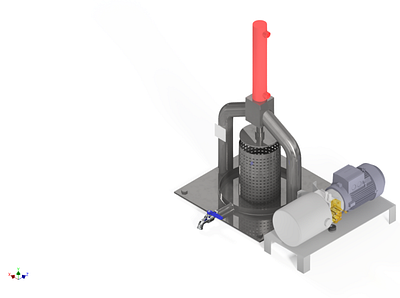 hydrolic press 3d 3dmodel autodesk inventor design