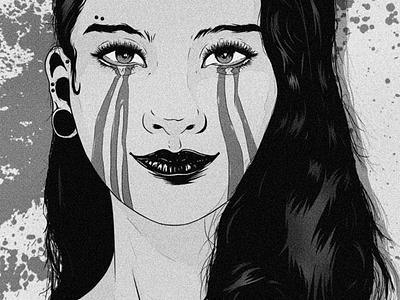 ABUSE ✖ LOVE asian cry illustration love sad woman